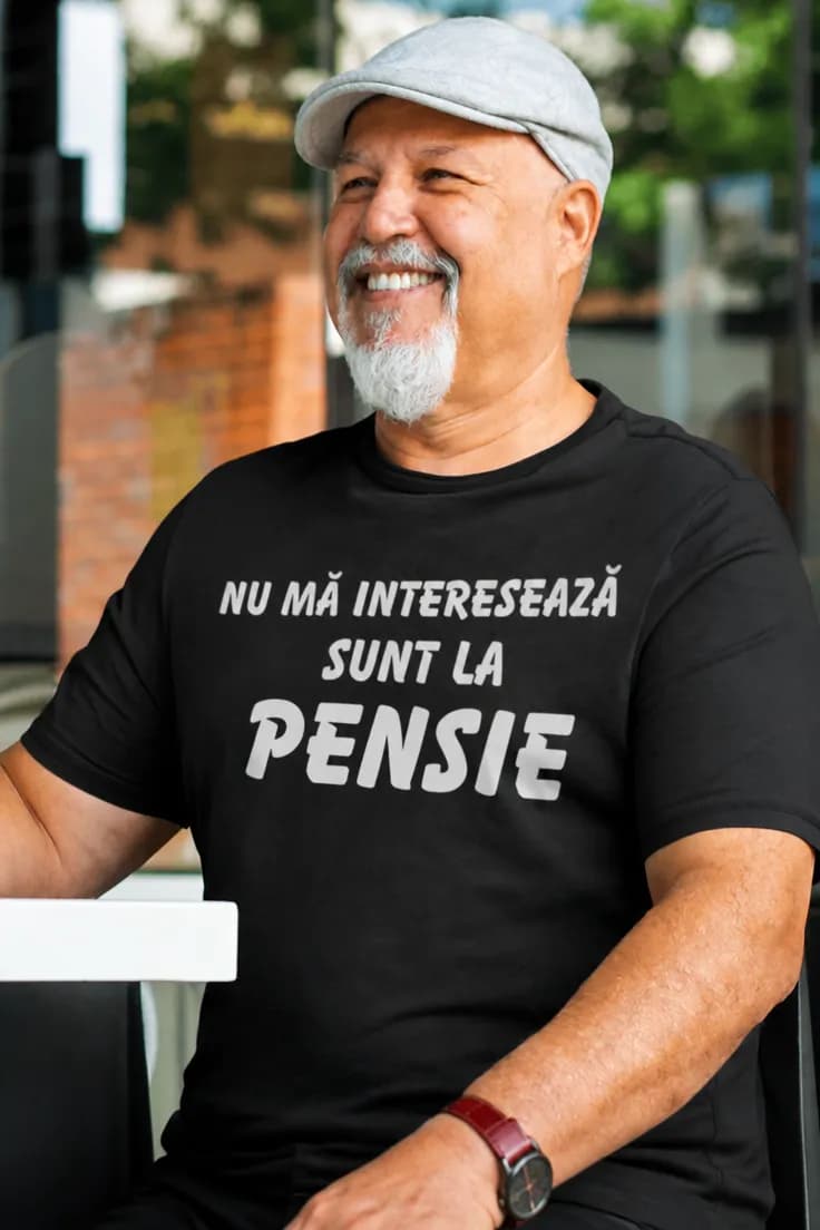 Tricou amuzant Sunt la pensie