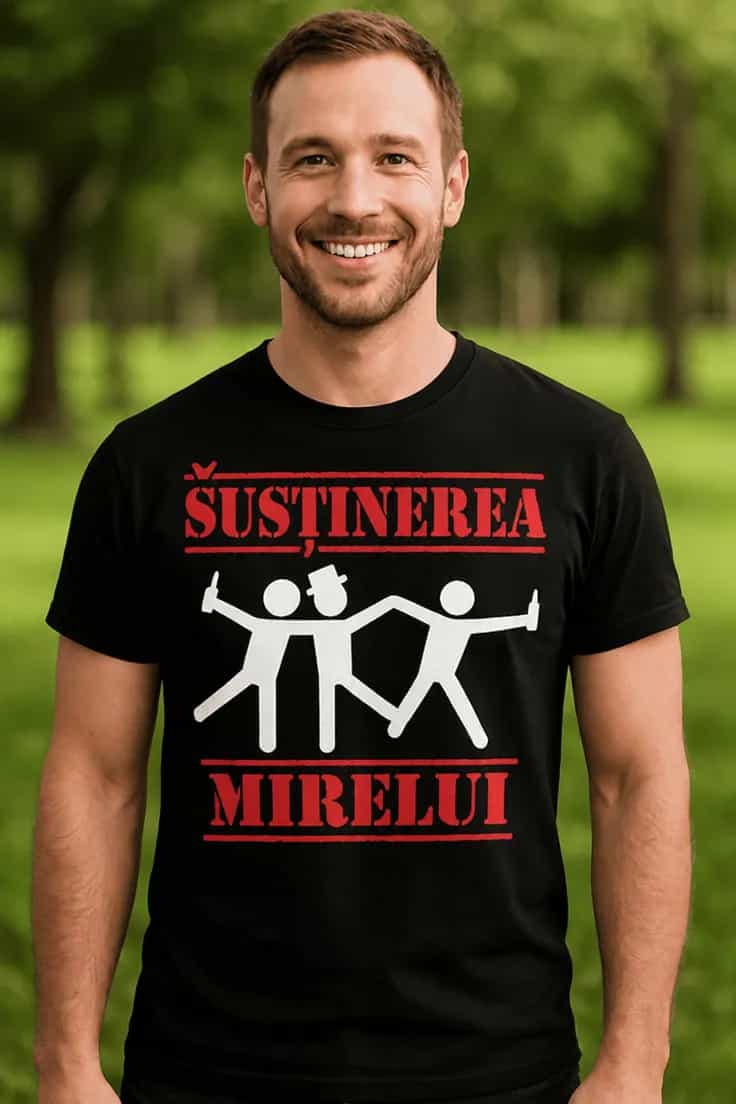 Tricou amuzant Susținerea mirelui – SUSȚINEREA MIRELUI