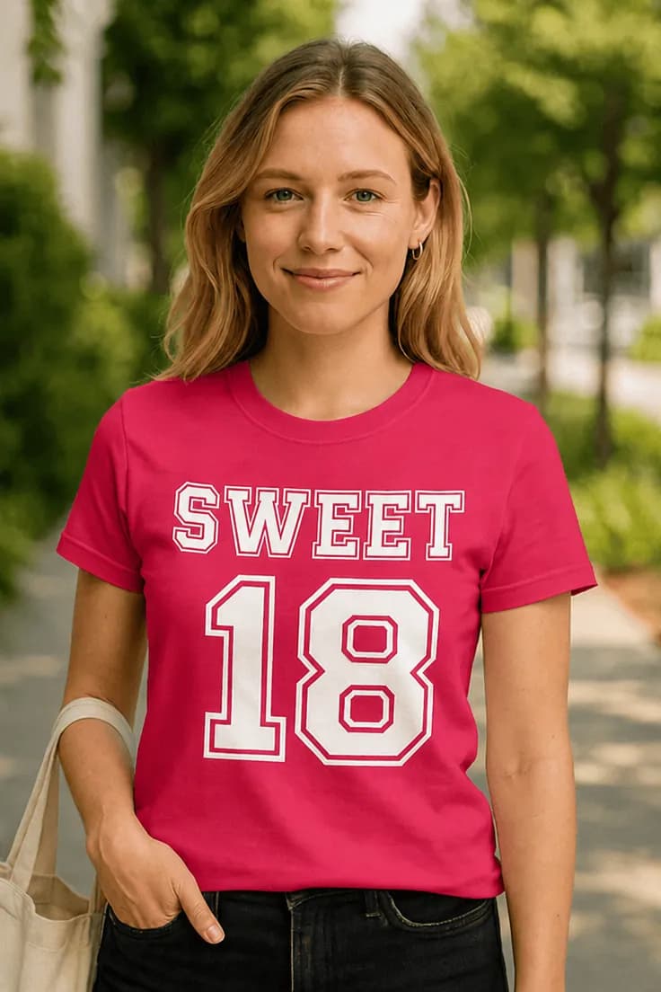 Tricou amuzant Sweet 18 – SWEET 18
