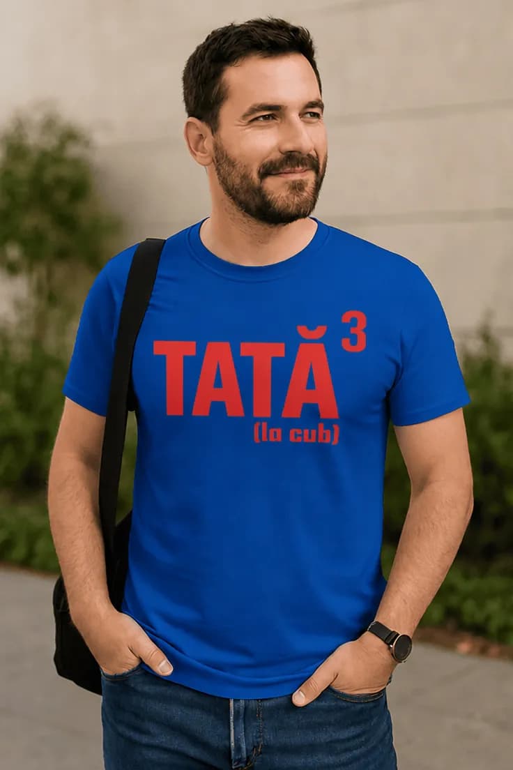 Tricou amuzant Tată la cub – TATĂ³ (la cub)
