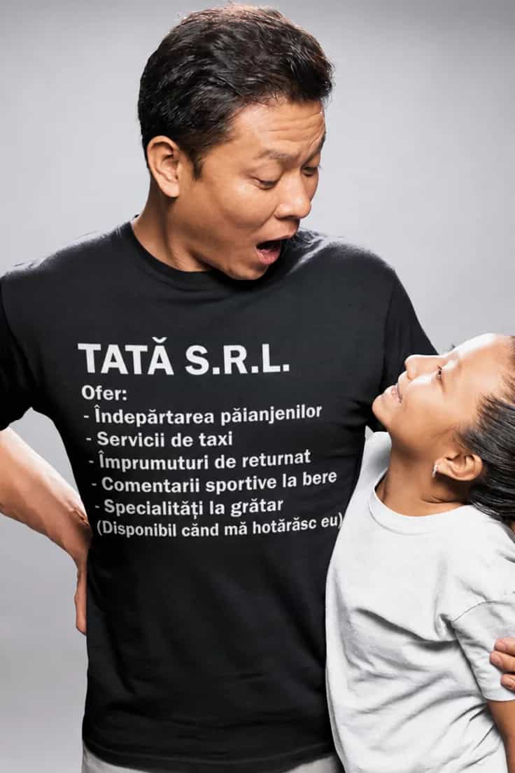 Tricou amuzant Tată SRL – TATĂ S.R.L.
