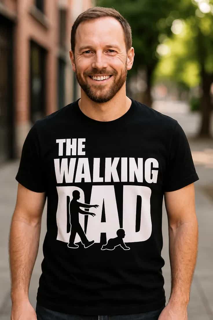 Tricou amuzant The walking dad – THE WALKING GAD