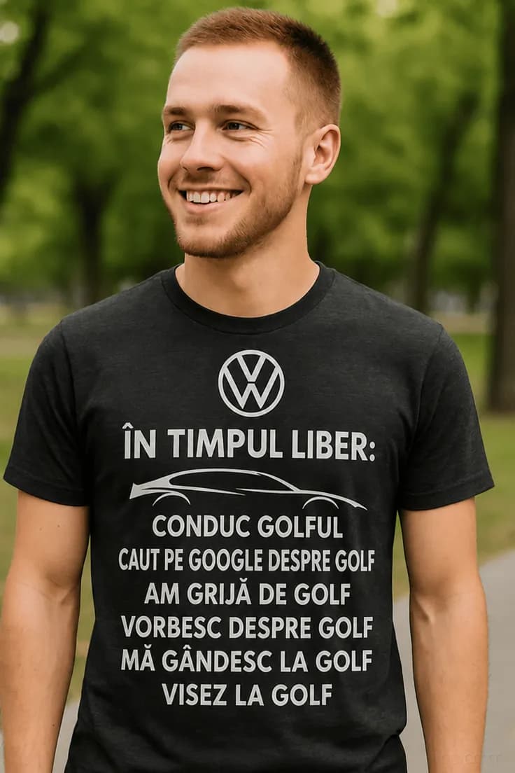 Tricou amuzant timpul liber cu Golf