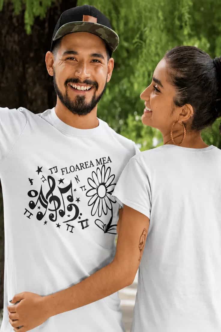 Tricou amuzant Tu floarea mea - TU FLOAREA MEA