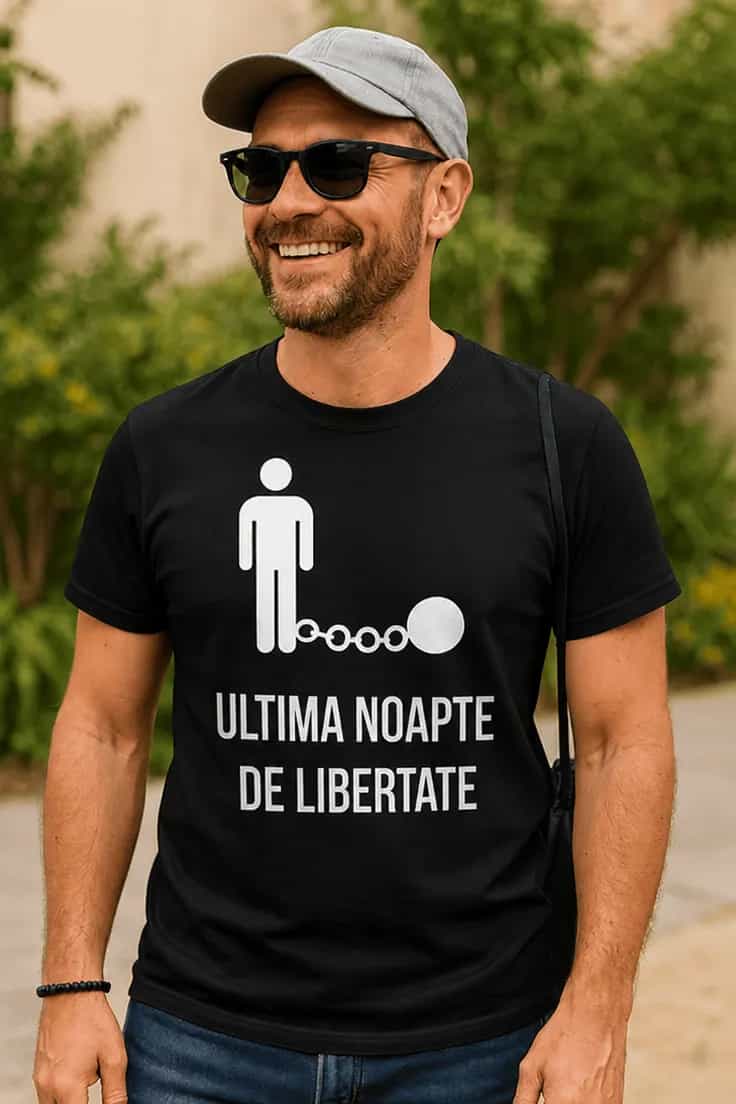 Tricou amuzant Ultima noapte de libertate