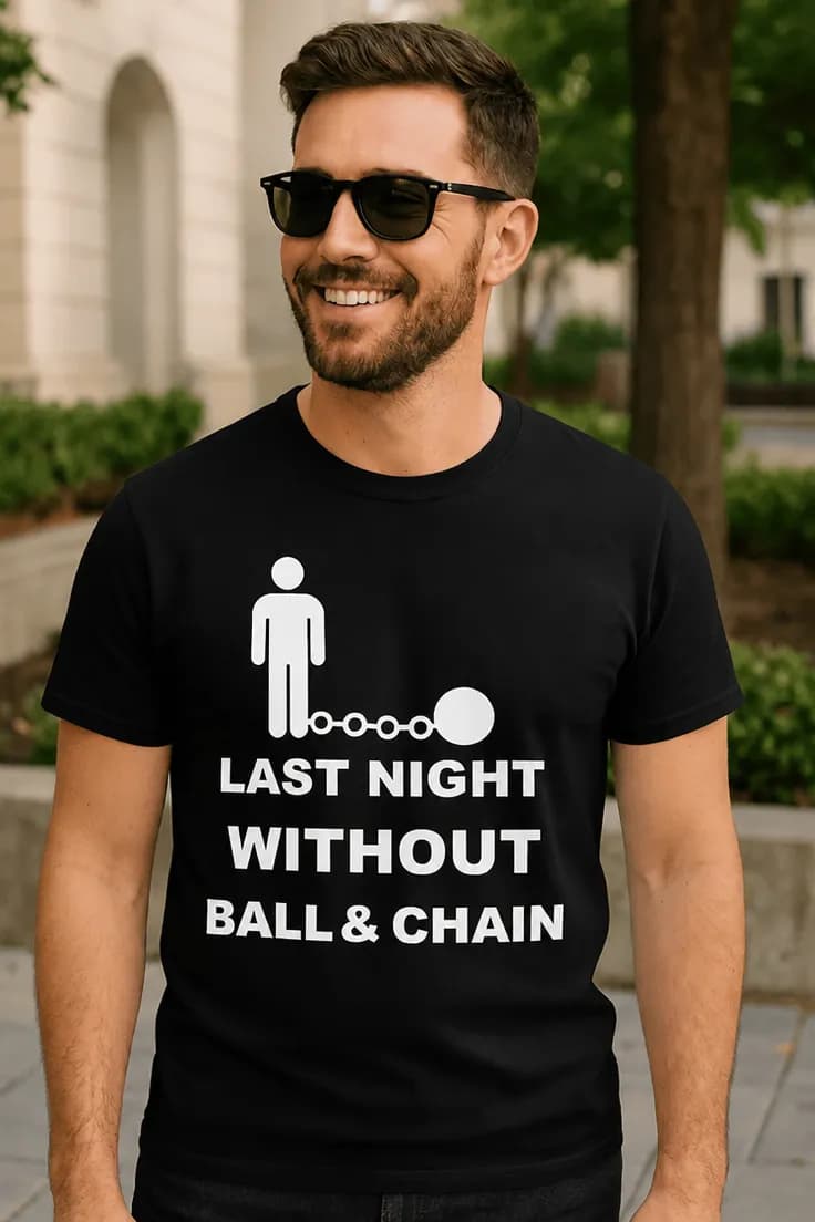 Tricou amuzant Ultima noapte fără lanț - LAST NIGHT