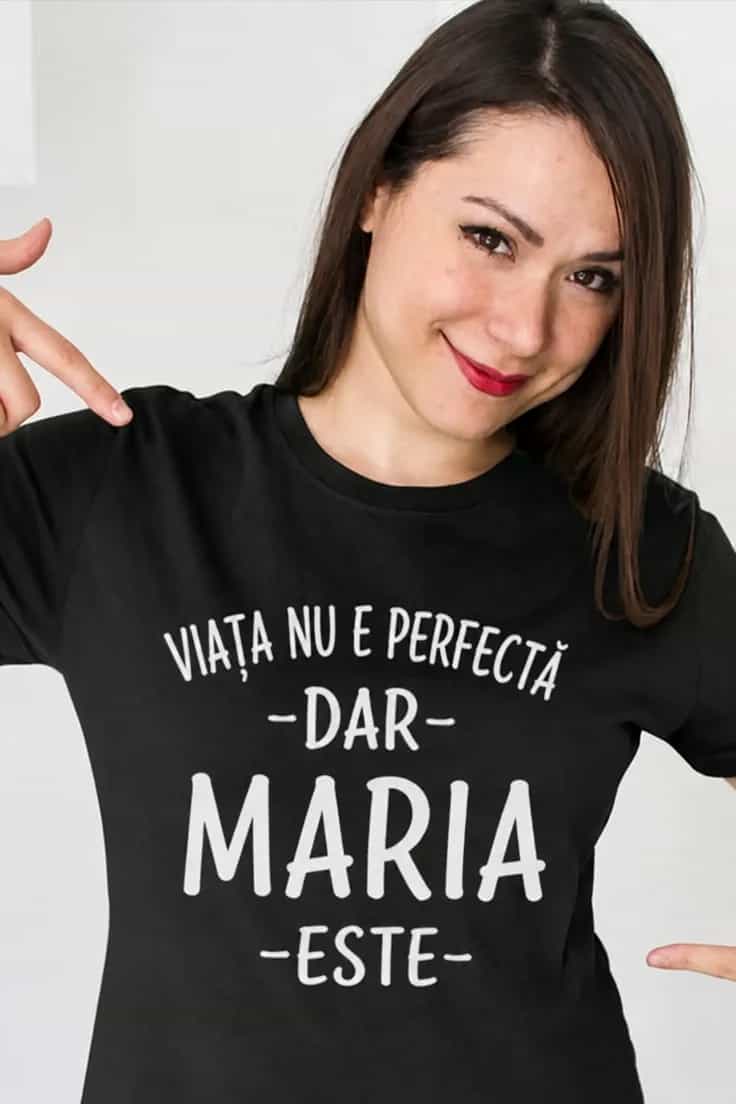Tricou amuzant viața perfectă cu nume personalizat