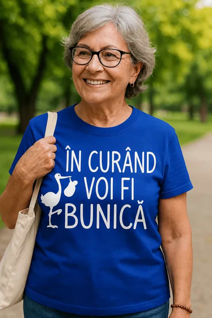 Tricou amuzant Viitoare bunică – ÎN CURÂND