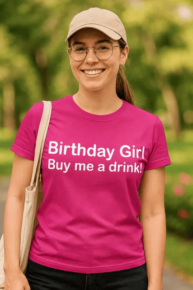 Tricou amuzant Zi de naștere băutură