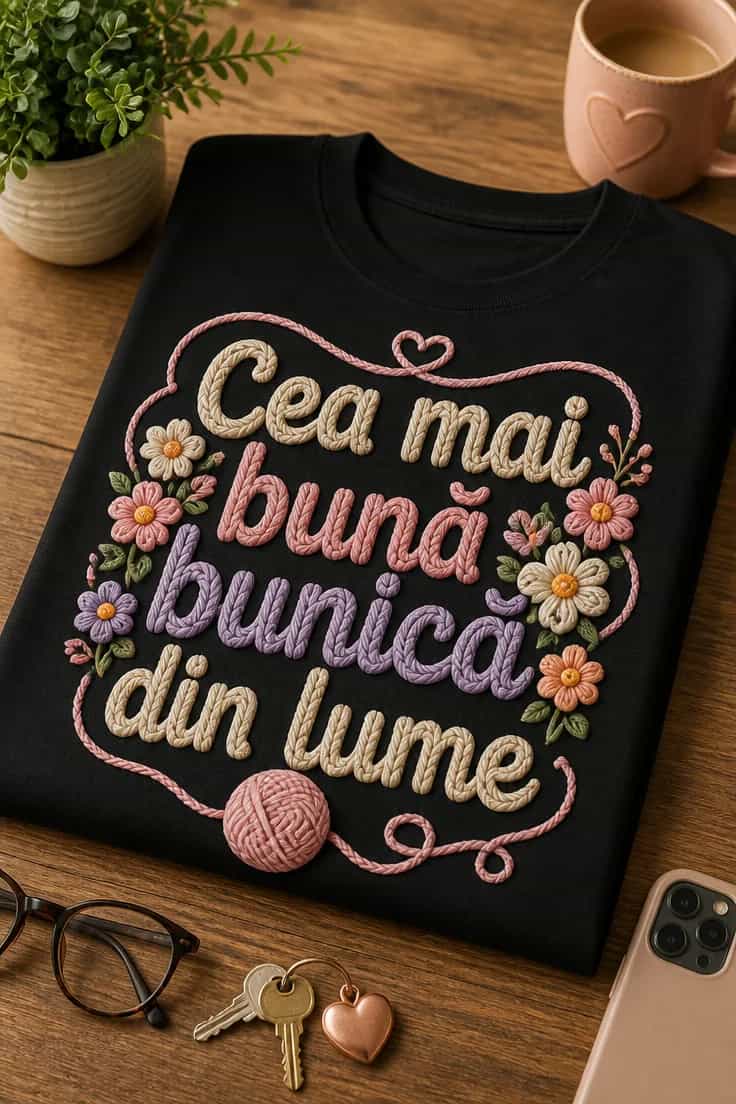 Tricou pentru bunică – Cea mai bună bunică din lume