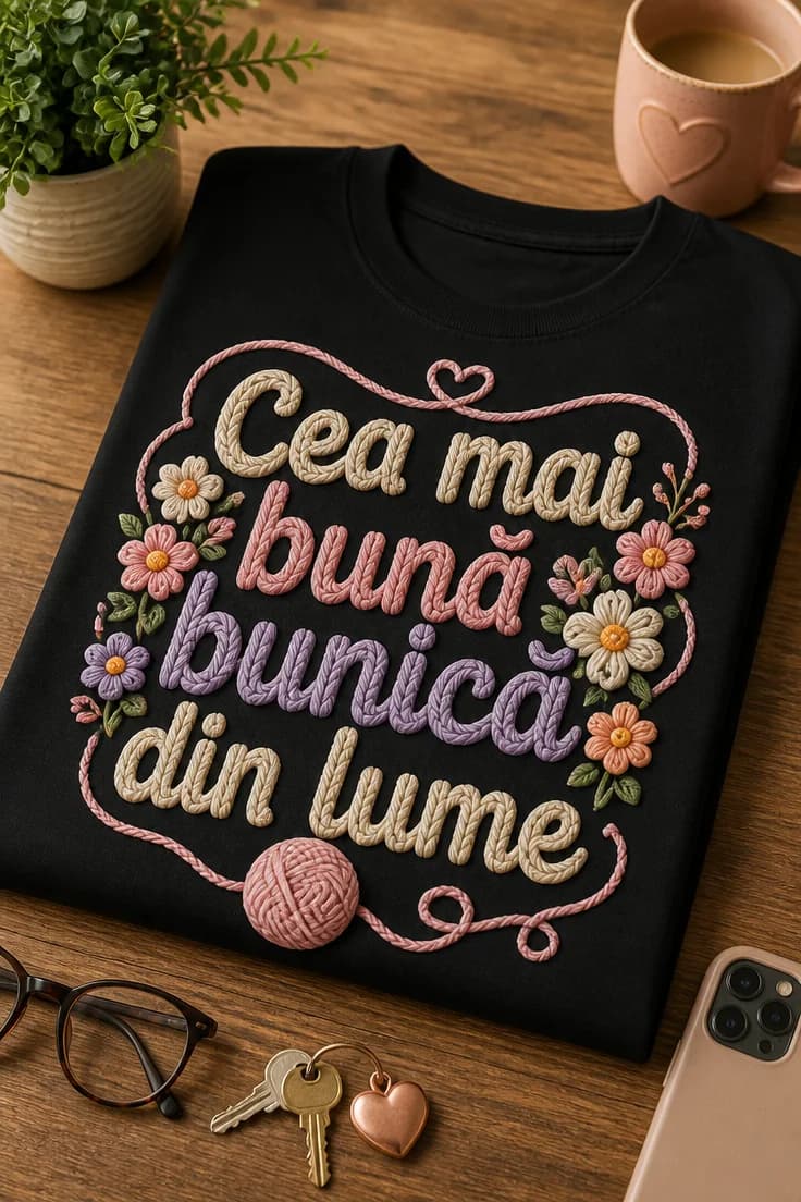 Tricou pentru bunică – Cea mai bună bunică din lume