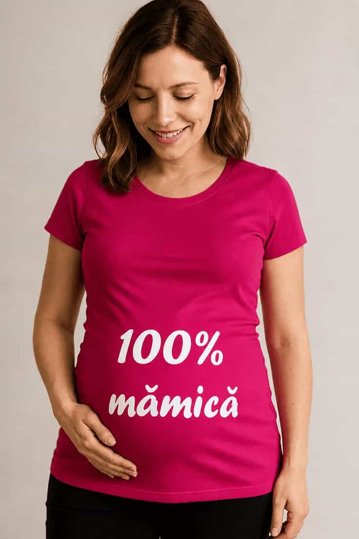 Tricou de gravidă 100 la sută mămică - 100% mămică