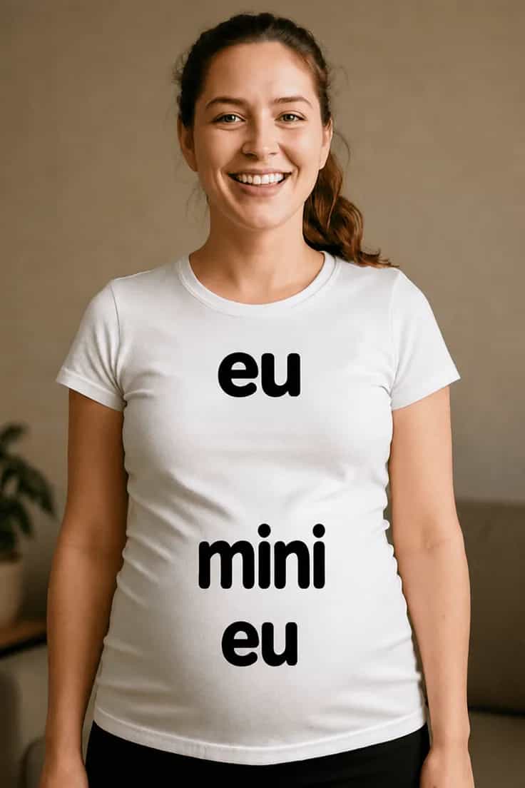 Tricou de gravidă Eu mini eu – eu mini eu
