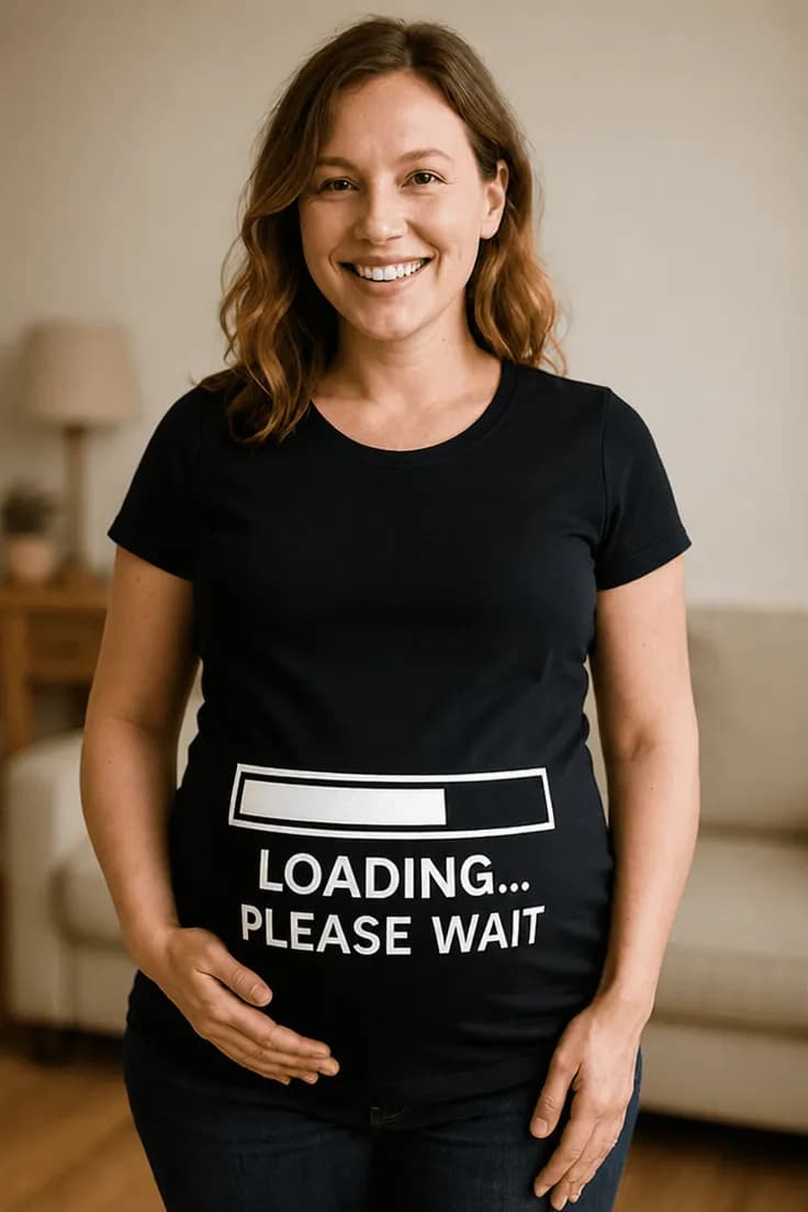Tricou de gravidă Încărcare te rugăm așteaptă