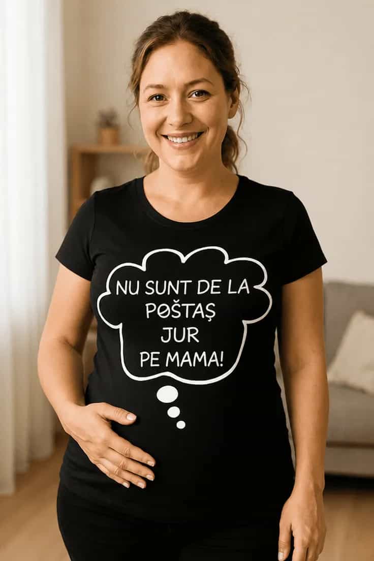 Tricou de gravidă Nu sunt al poștașului