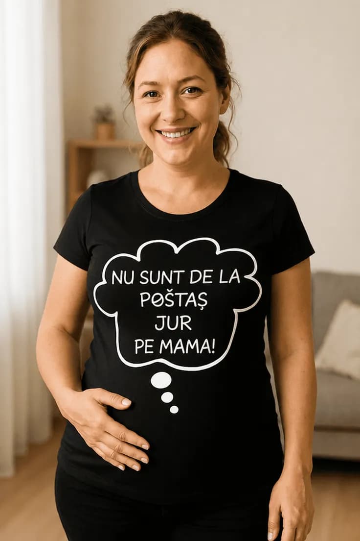 Tricou de gravidă Nu sunt al poștașului