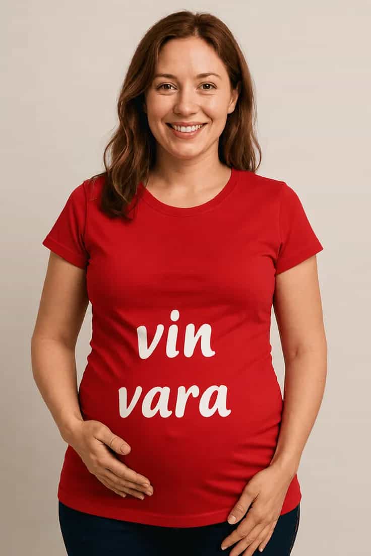 Tricou de gravidă Vin vara – vin vara