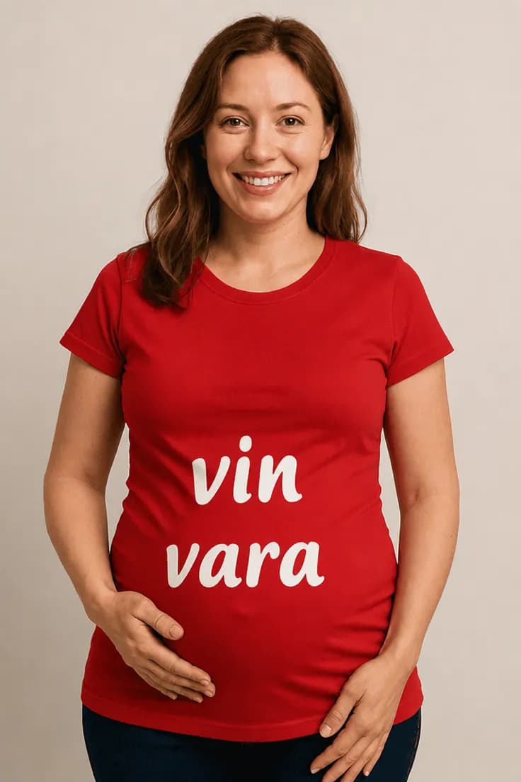 Tricou de gravidă Vin vara – vin vara