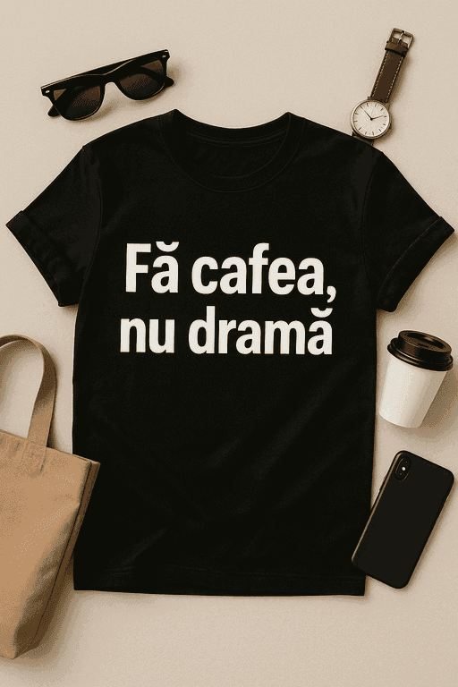 Tricou Fă cafea, nu dramă