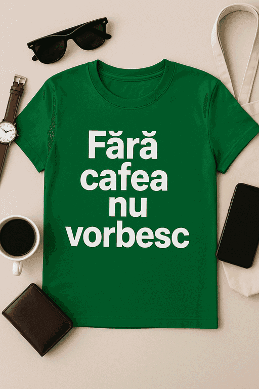Tricou Fără Cafea Nu Vorbesc