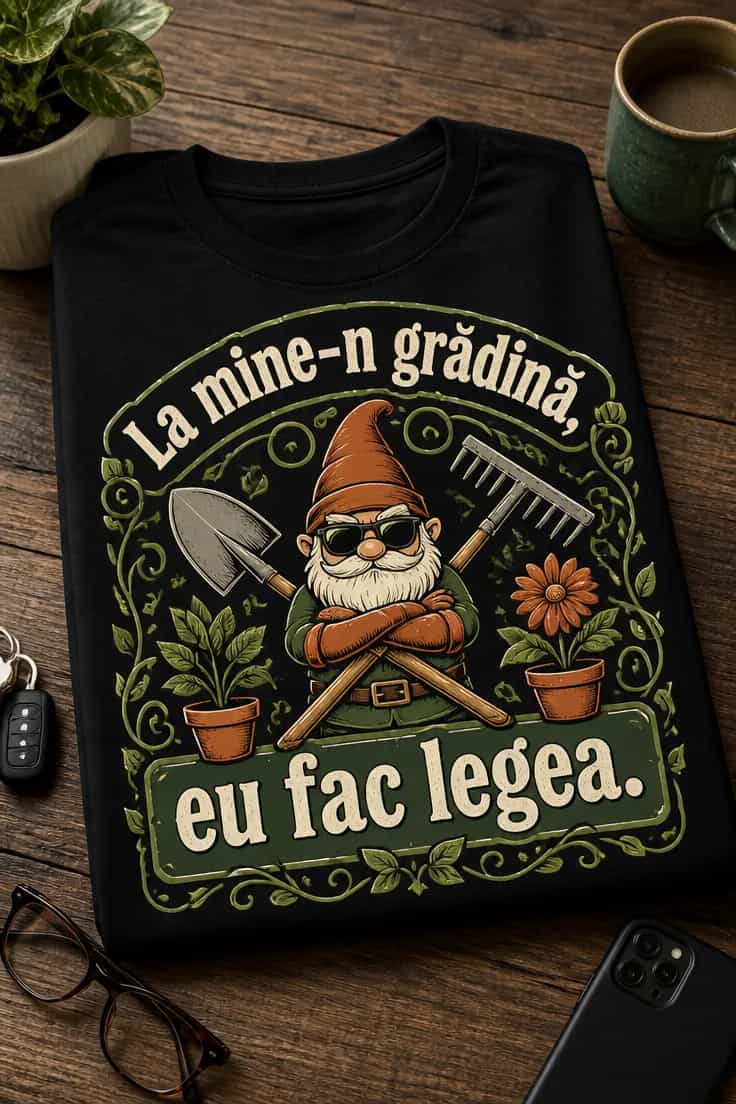 Tricou de grădinărit - La mine-n grădină, eu fac legea.