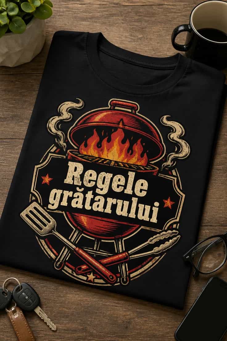 Tricou de grătar Regele grătarului