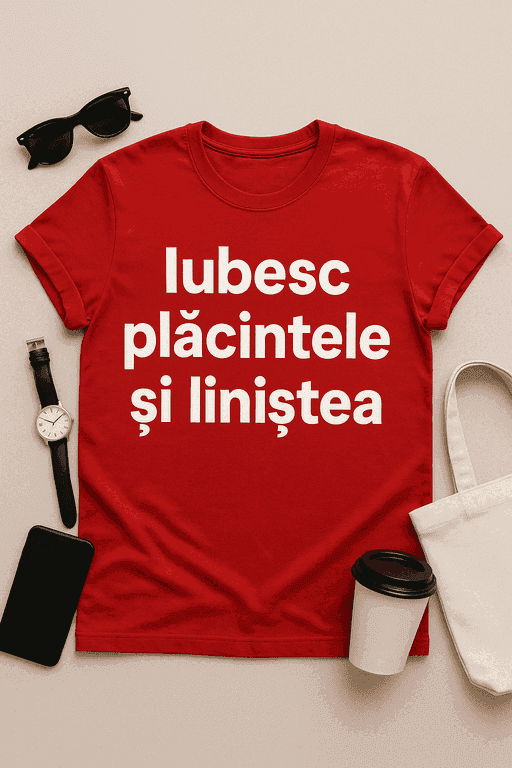 Tricou Iubesc plăcintele și liniștea