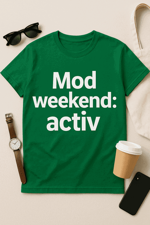 Tricou Mod Weekend: Activ