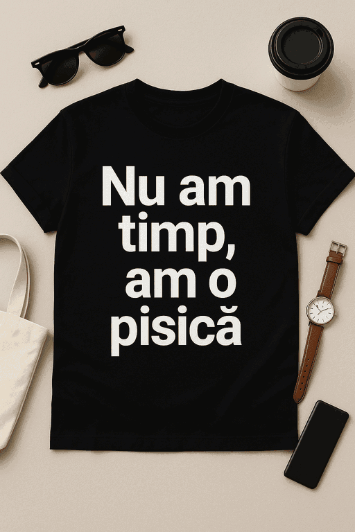 Tricou - Nu am timp, am o pisică