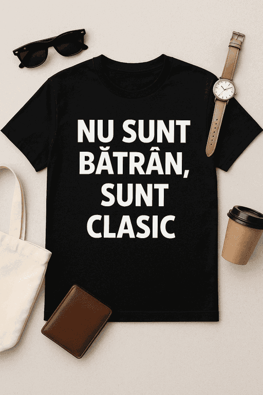 Tricou 'Nu sunt bătrân, sunt clasic'