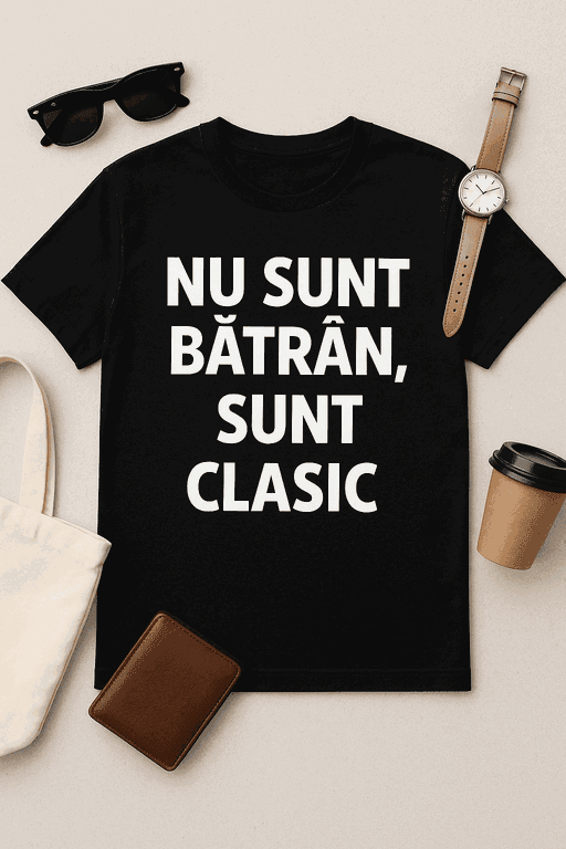Tricou 'Nu sunt bătrân, sunt clasic'