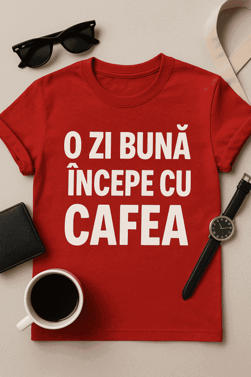 Tricou - O zi bună începe cu cafea