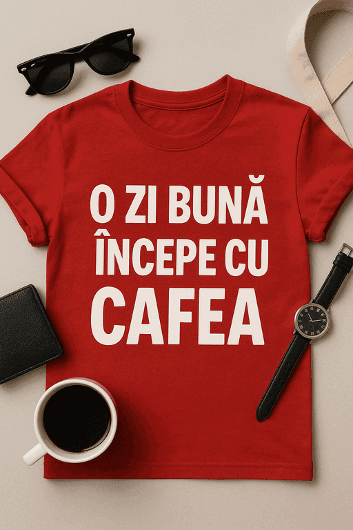 Tricou - O zi bună începe cu cafea