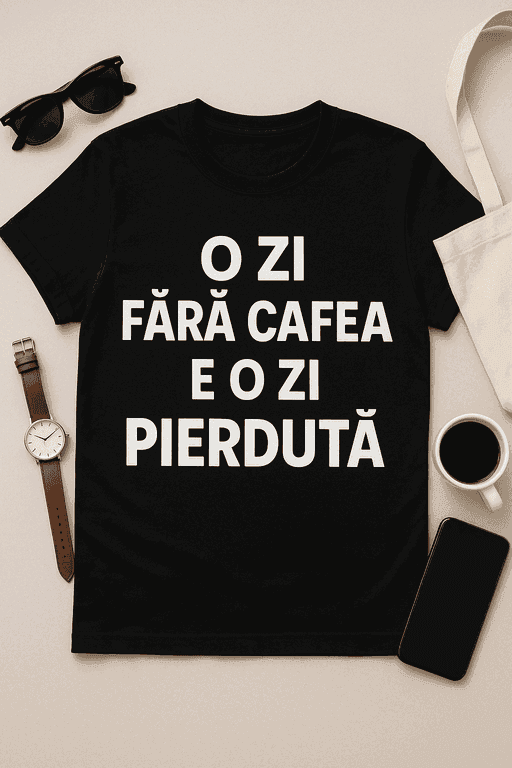 Tricou - O zi fără cafea e o zi pierdută