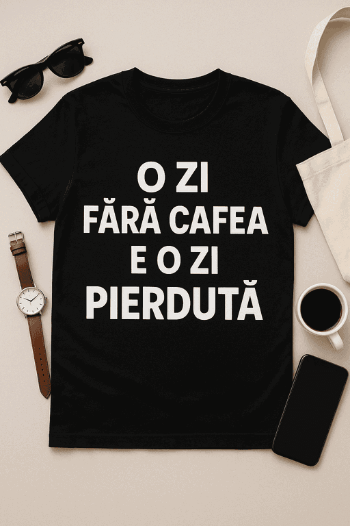 Tricou - O zi fără cafea e o zi pierdută