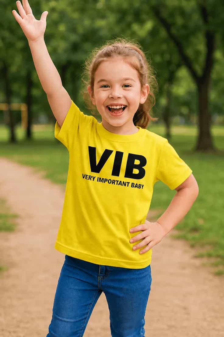 Tricou pentru copii Bebeluș foarte important VIB
