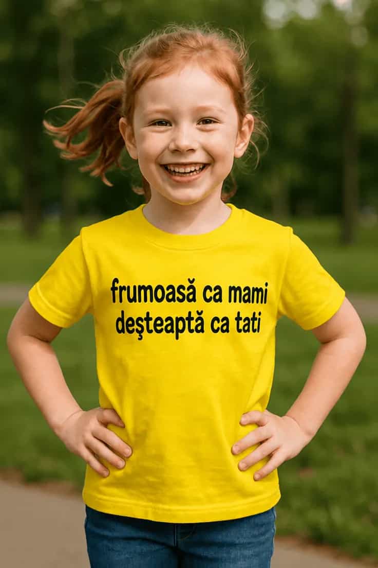 Tricou pentru copii Ca mami și tati