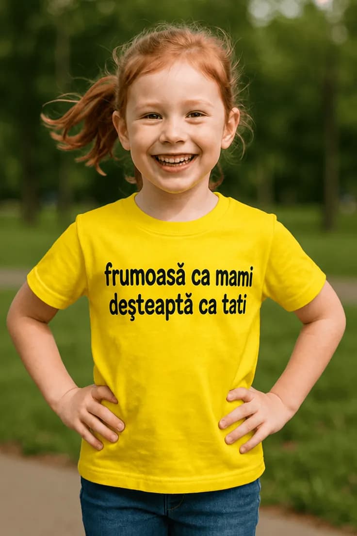Tricou pentru copii Ca mami și tati