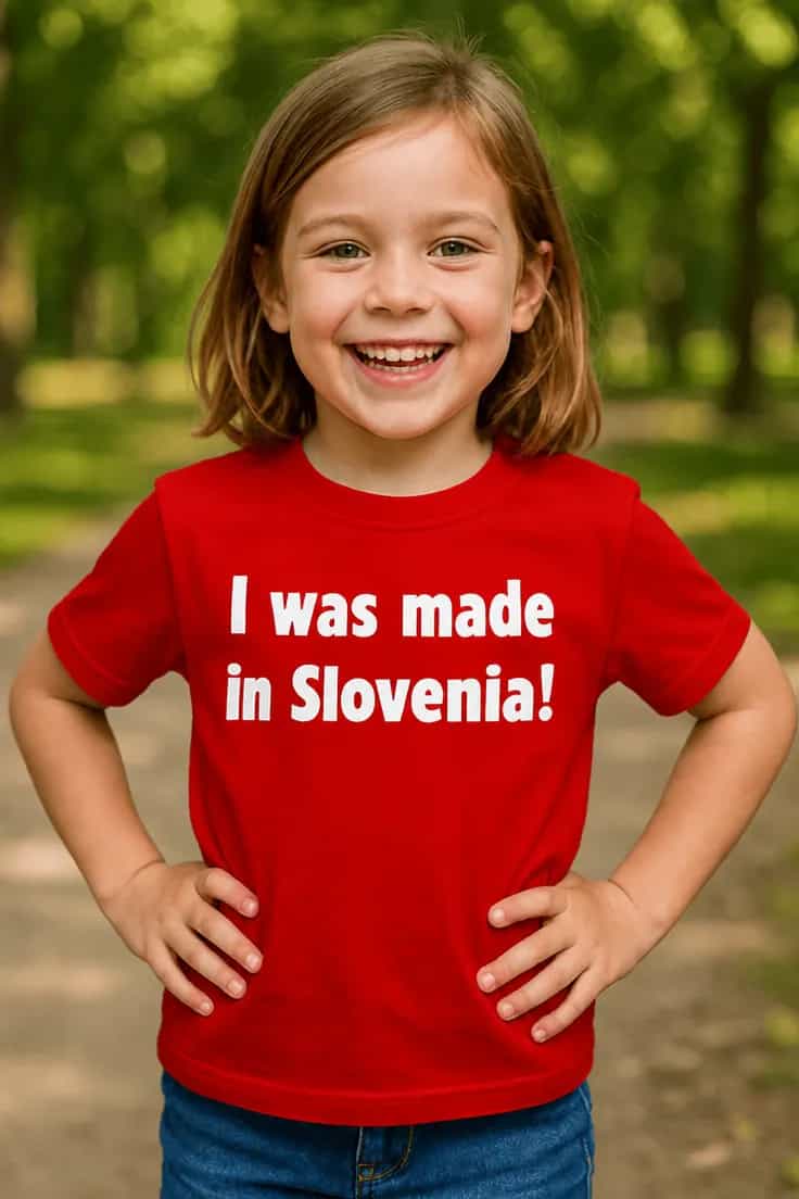 Tricou pentru copii făcut în Moldova cu text la alegere