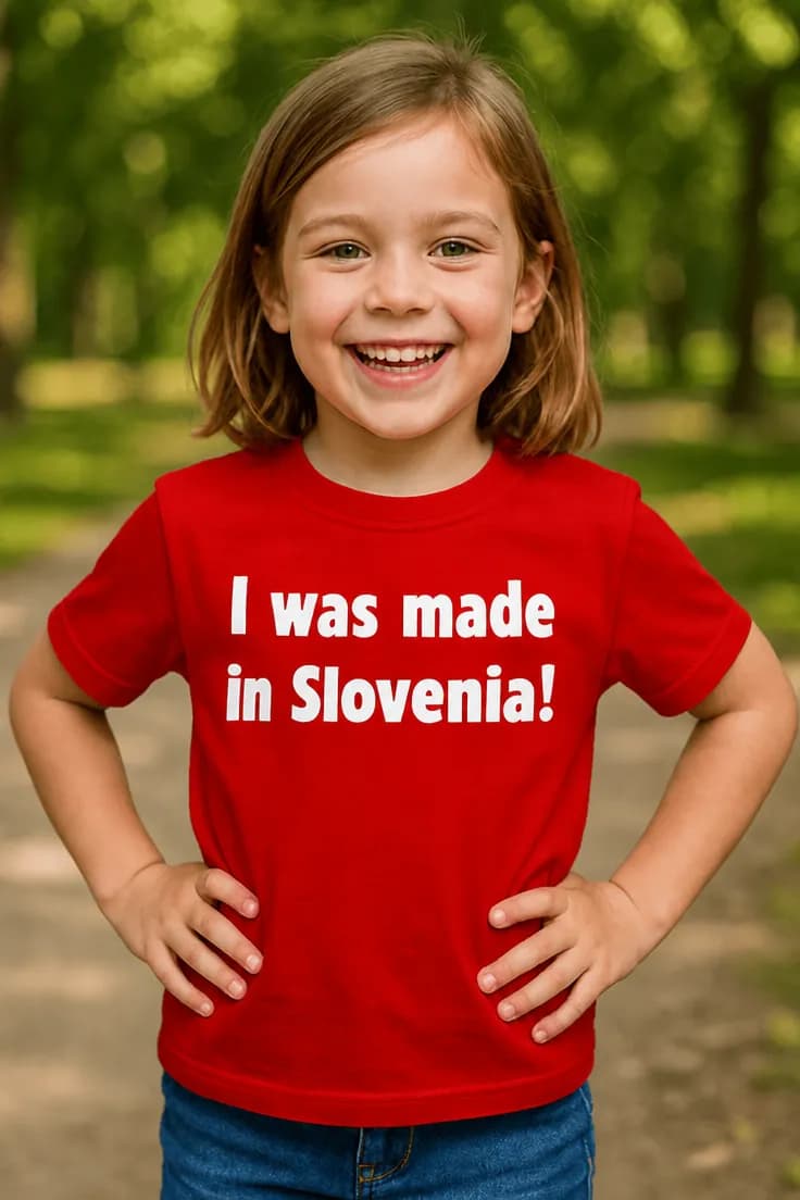 Tricou pentru copii făcut în Moldova cu text la alegere