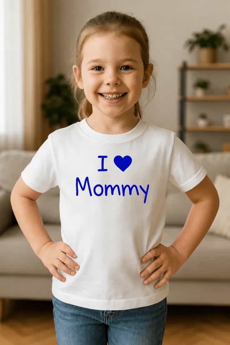 Tricou pentru copii I love Mommy - I ❤ Mommy