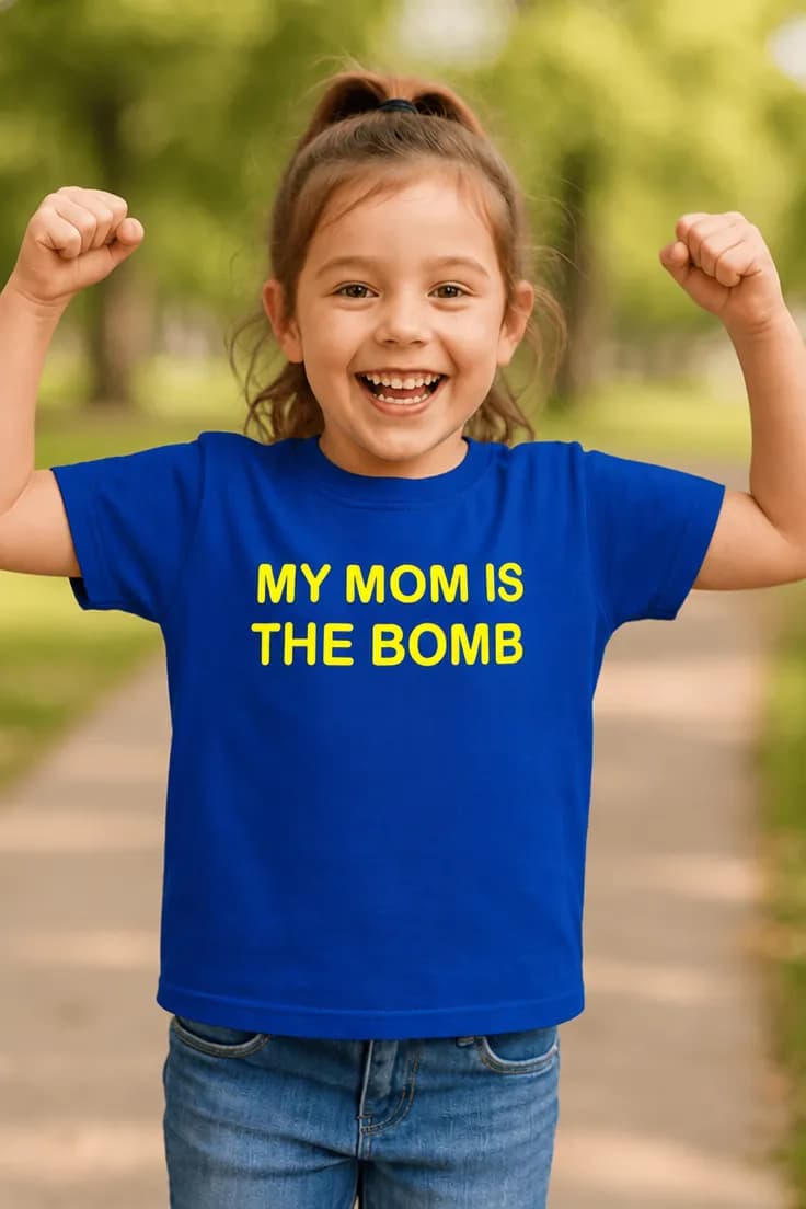 Tricou pentru copii Mama e bombă