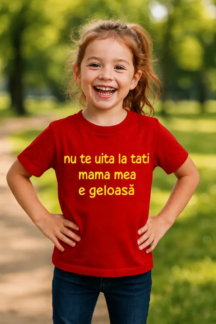 Tricou pentru copii Nu te uita la tati