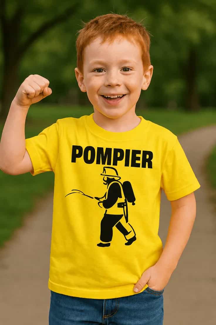 Tricou pentru copii Pompier – POMPIER
