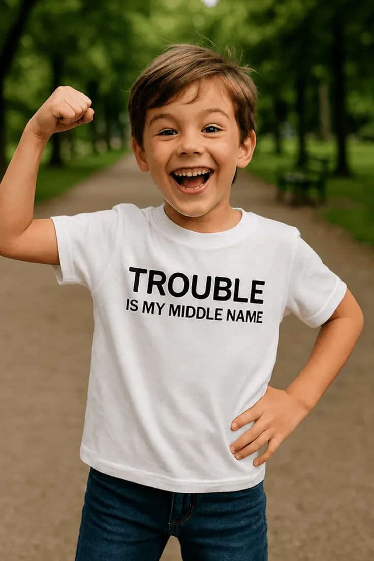 Tricou pentru copii Probleme pe numele mic