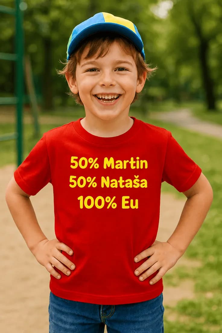 Tricou copii procent părinți cu text la alegere