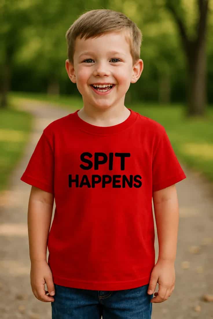 Tricou pentru copii Spit happens