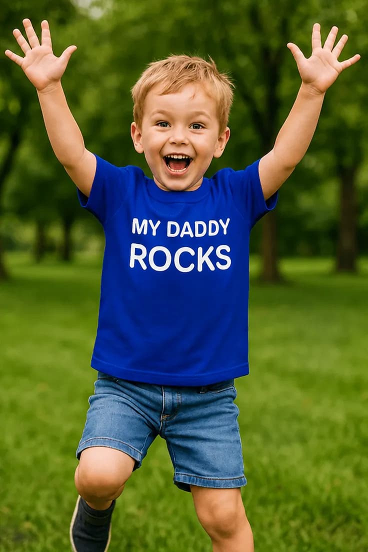 Tricou pentru copii Tati e cel mai tare