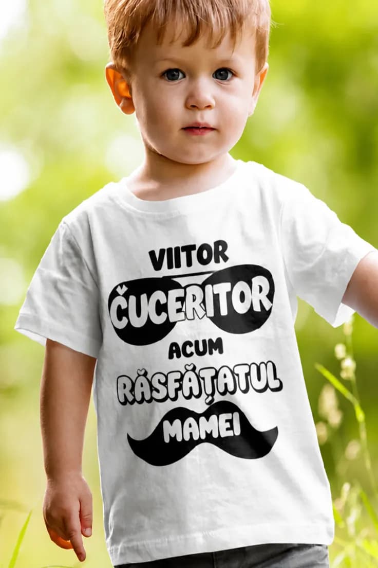 Tricou pentru copii viitor cuceritor - VIITOR