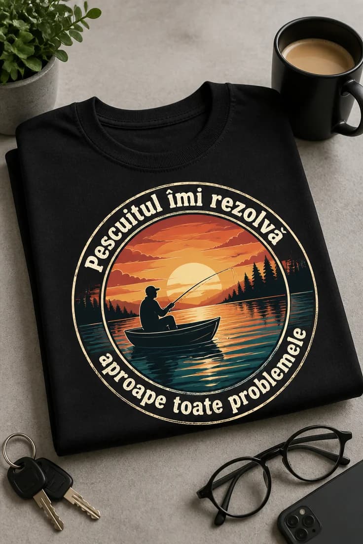 Tricou pescuitul îmi rezolvă aproape toate problemele